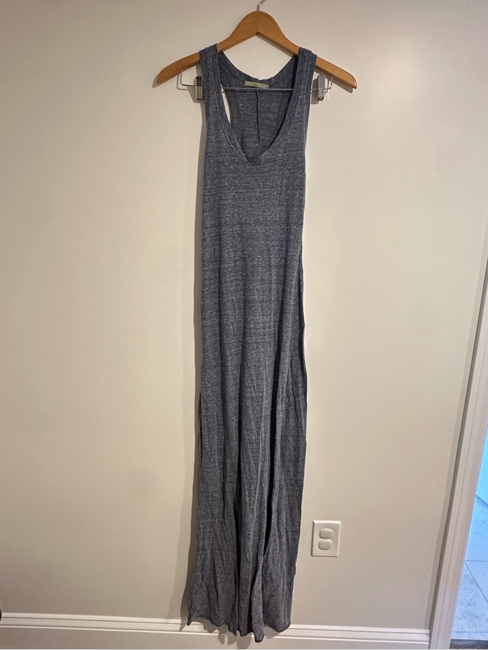 Alternative Blue Gray Stretch Maxi Dress